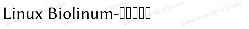 Linux Biolinum字体转换